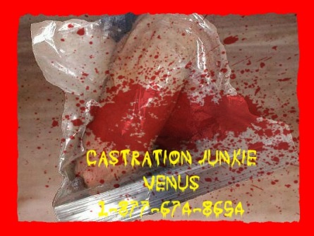 mutilation phone sex castration bloody